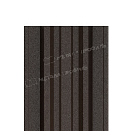 Штакетник металлический МЕТАЛЛ ПРОФИЛЬ TRAPEZE-T 16,5х118 (VALORI-20-DarkBrown-0.5)